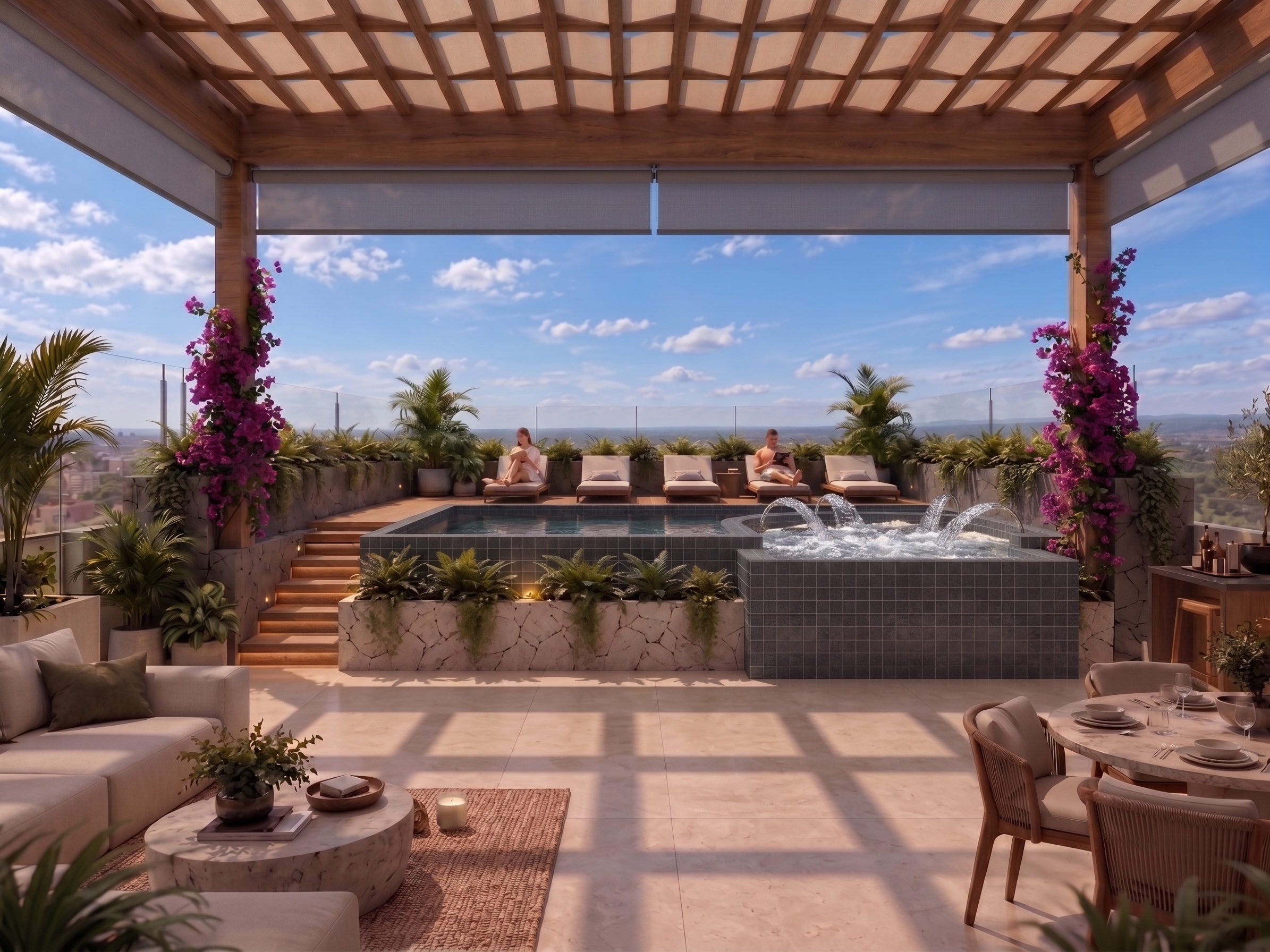 Villaggio terraza con alberca